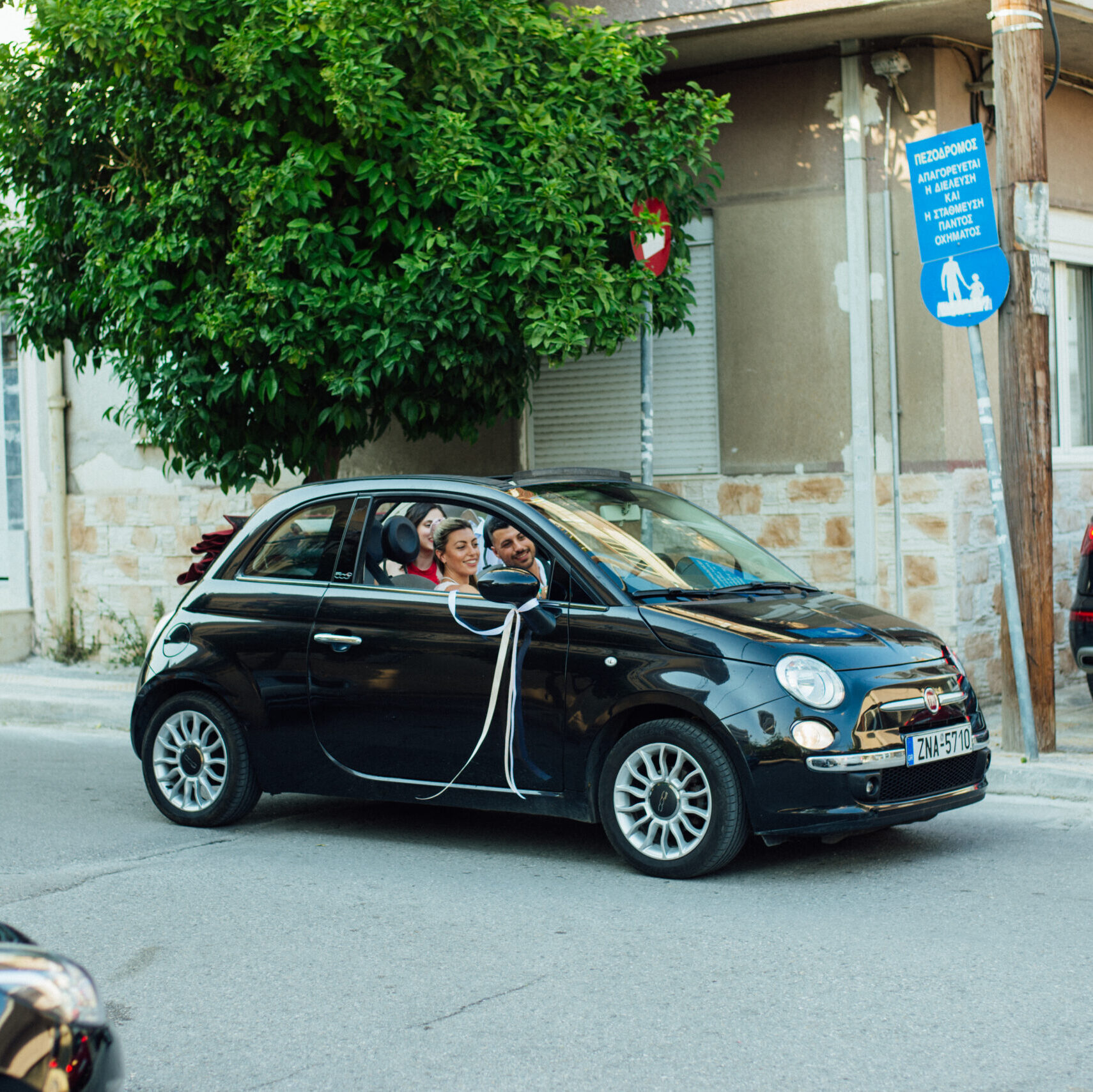 Piraeus Fiat 500 Cabrio Rental